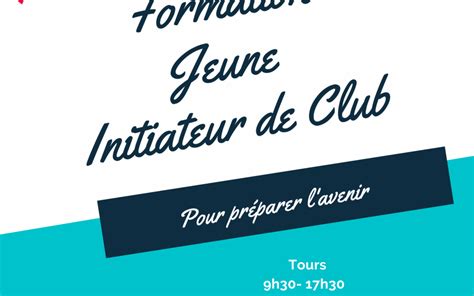 Formation Jeune Initiateur De Club Et F Vrier Comit D