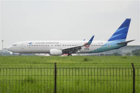 Garuda Indonesia Boeing 737 800 Retro 1960 Livery Editorial Photo