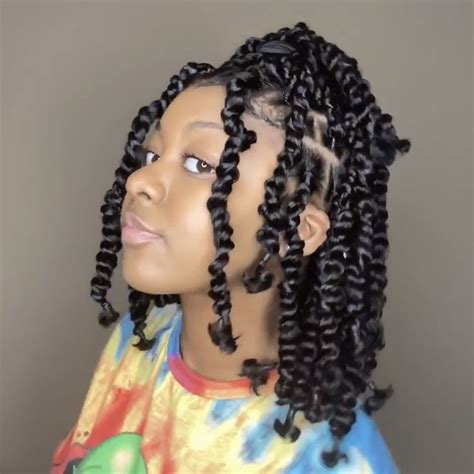 Short Passion Jumbo Twists Twist Hairstyles Braids For Black Hair