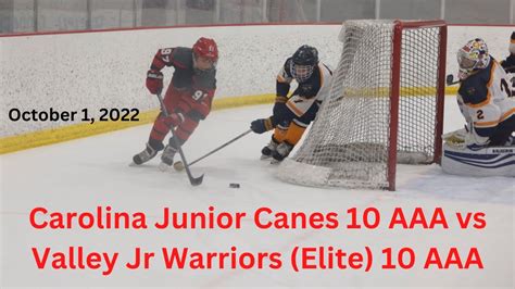 Carolina Junior Canes 2010 12u Aaa Vs Valley Jr Warriors Elite