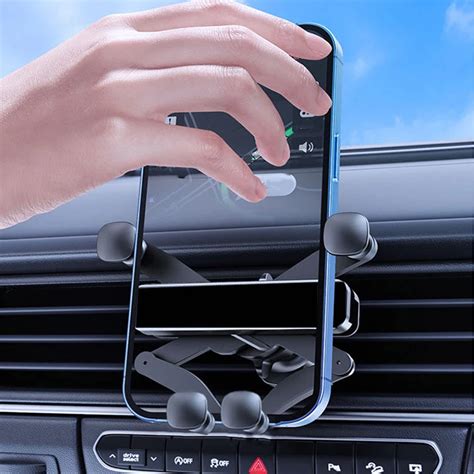 Support Universel De T L Phone Portable Pour Voiture Vent Par Gravit