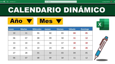 Calendario Perpetuo Y DinÁmico En Excel