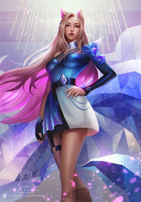 Kda All Out Ahri By Rinrindaishi On Deviantart Lol League Of Legends