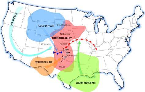 Usa Map Tornado Alley - Daron Philippa