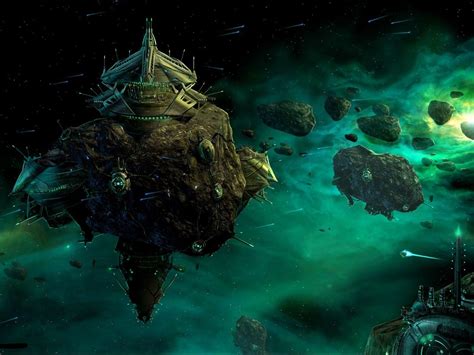Asteroid Miner Science Fiction Illustration Space Pictures City