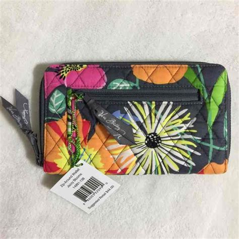 Vera Bradley Zip Around Wallet Jazzy Blooms Mercari Anyone Can Buy