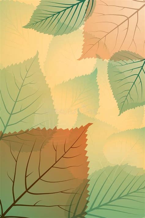 Fresh Colorful Autumn Leaf Cover Background Stock Vector - Illustration ...