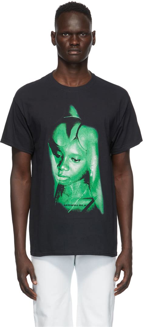 Mowalola Black Green Another Man S Wife T Shirt Ssense Canada