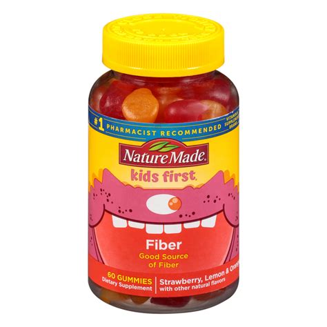 Nature Made Kids First Fiber Gummies, Assorted Fruit Flavors | Hy-Vee Aisles Online Grocery Shopping