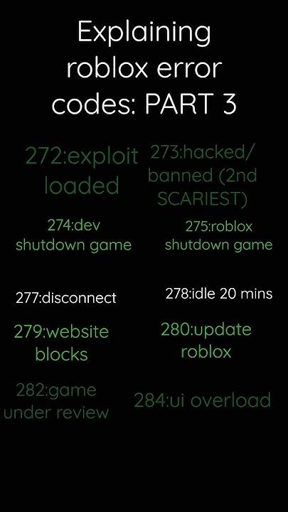 Explaining Roblox Error Codes Part 3 Youtube