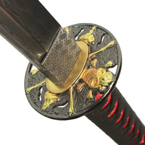 DTYES Full Handmade Damascus Steel Heat Tempered Clay Tempered Katana