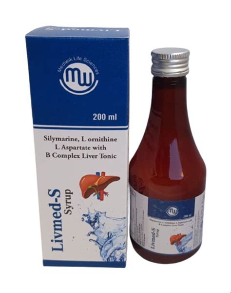 Ml Syrup Silymarin L Ornithine L Aspartate With B Complex Liver