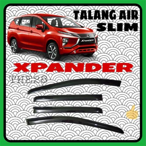 Jual Talang Air Slim Xpander Side Visor Hitam Pekat Sidevisor Black