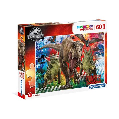 Puzzle Supercolor 60 Jurassic World Clementoni