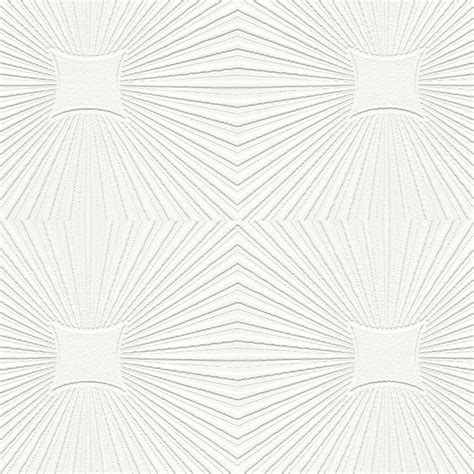 A S Creation Square Starburst White Blown Paintable Wallpaper