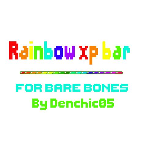 Rainbow Xp Bar For Bare Bones Resource Packs Minecraft Curseforge