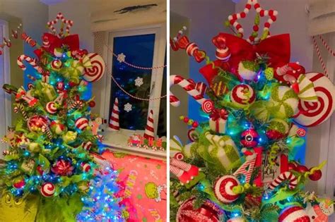 Grinch Themed Christmas Tree