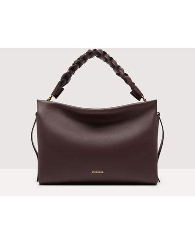 Brown Coccinelle Top Handle Bags For Women Lyst