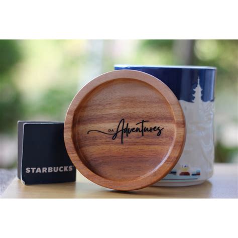 Personalized Wooden Glass Coaster Acacia 4x4inches Shopee Philippines