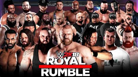 Wwe 2k18 30 Man Royal Rumble Match Youtube