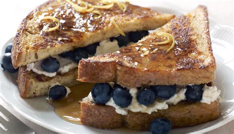 Blueberry Stuffed Frech Toast Breakfast Recipe Self