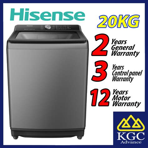 Hisense 20kg Top Load Washer Wt5t2015dt Inverter Washing Machine Khin