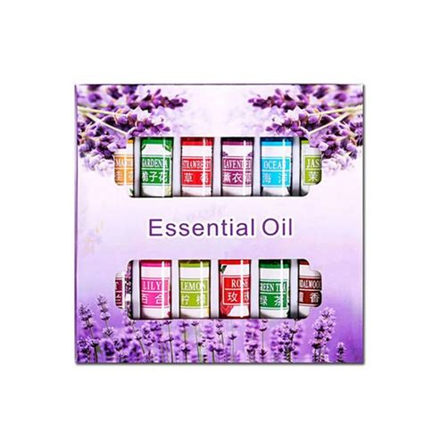 12 Bottles 5ml Spa Plant Essential Oils With Aromatic Aromatherapy Oil