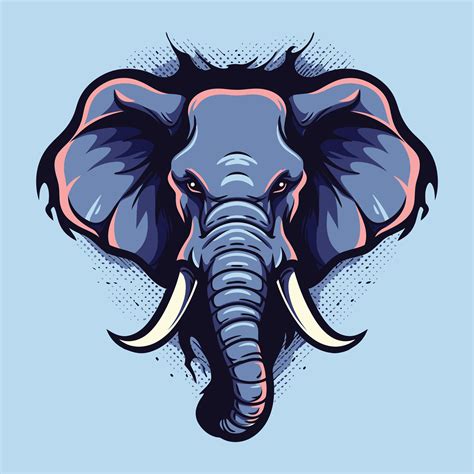 Elephant Head Mascot Logo For Esport Elephant T Shirt Design Elephant