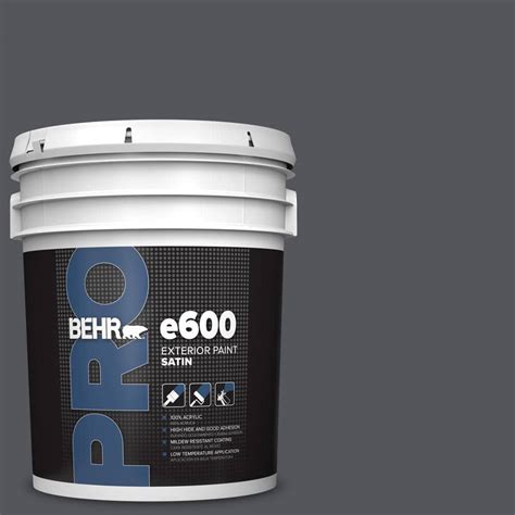 Behr Pro Gal N Orion Gray Satin Enamel Exterior Paint Pr