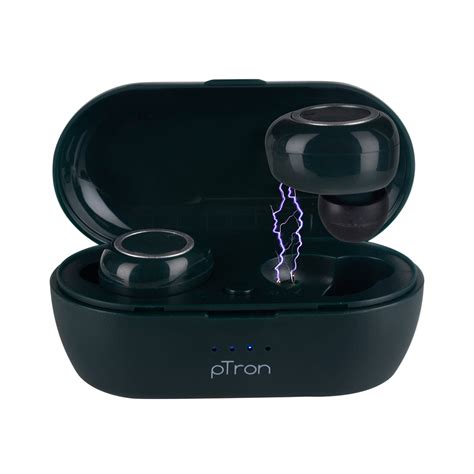 Ptron Bassbuds True Wireless Bluetooth Headphones Tws With Mic Gr Ptron India