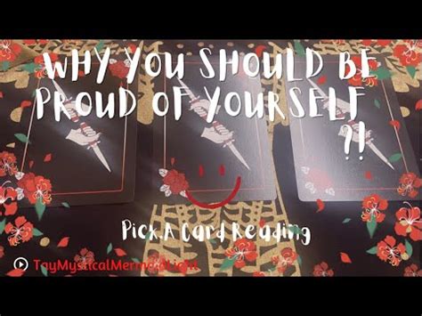 Why You Should Be Proud Of Yourself Pick A Card Youtube