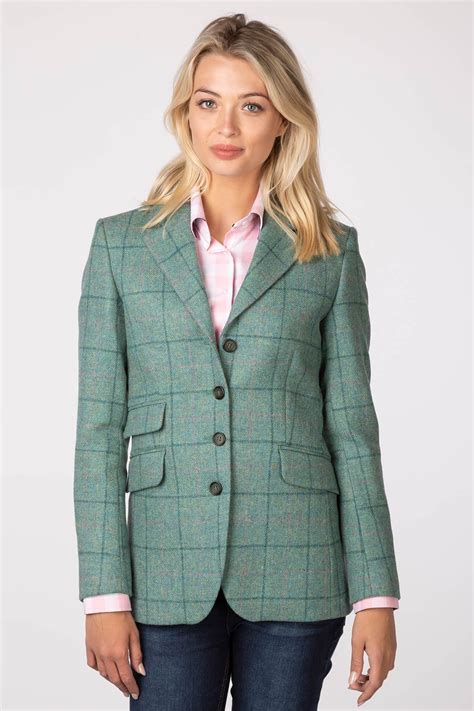 Ladies Long Tweed Blazer Uk Womens Casual Tweed Blazer Rydale