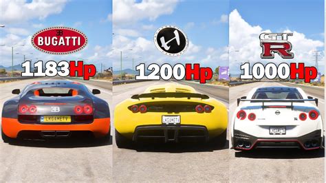 Fh Drag Race Veyron Vs Venom Gt Vs Nissan Gt R Nismo Youtube