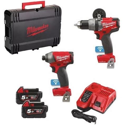 Milwaukee M18onepp2a2 502x M18 One Key Twin Pack With 2x 5 0ah Li Ion