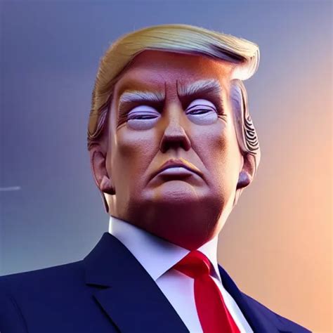 Donald Trump With Sphinx Body Realistic Artstyle Stable Diffusion