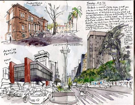 Saopaulo Urban Sketchers Urban Landscape Urban Sketching