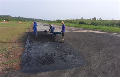 Estado Executa Reparos Na Pista De Pouso No Aer Dromo De Jord O