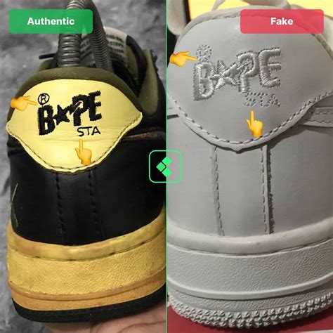 How To Spot Fake Bape Sta Low Sneakers Legit Check By Ch