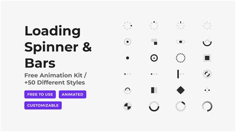 Loading Spinner Bars Animated Figma