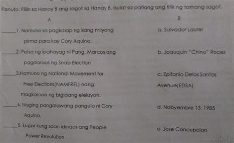 Pa Sagot Naman Po Ng Tama Kasi Bukas Na Pasahan Nito Eh Brainly Ph