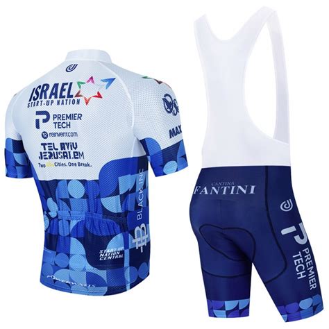 Ensemble cuissard vélo et maillot cyclisme équipe pro ISRAEL Premier