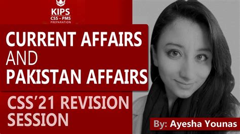 Current Affairs And Pakistan Affairs Revision Session By Mam Ayesha