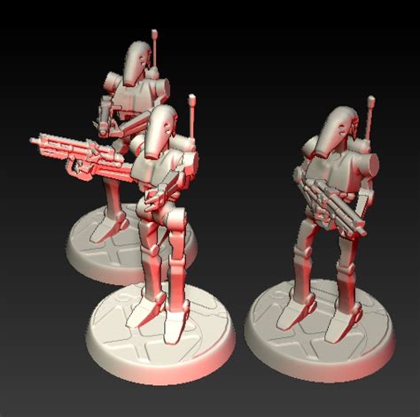 Stl File B1 Battle Droids 🤖 ・3d Printing Model To Download・cults