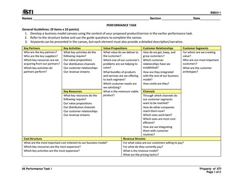 06 Performance Task 1 You Can Get New Ideas Here BM Names Studocu