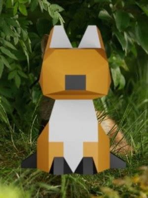 Mini Fox Raposa D Papercraft Compre Produtos Personalizados No Elo