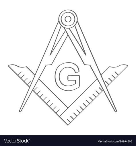 Masonic Square Vector