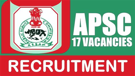 APSC Recruitment 2024 Monthly Salary Up To 60500 Check Post