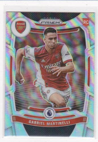 2021 22 Panini Prizm EPL 203 Gabriel Martinelli RC Silver Prizm