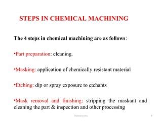 Chemical Machining Ppt