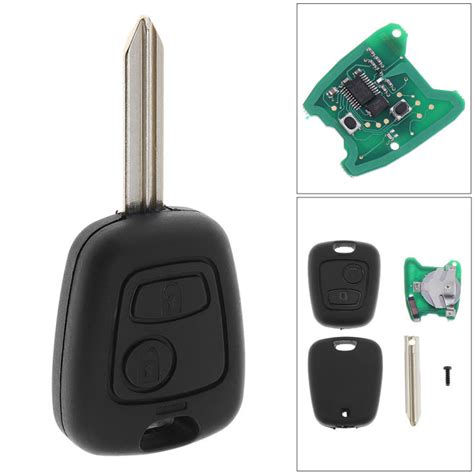 433MHz Keyless Uncut Flip Remote Key 2 Buttons Fob With ID46 Chip